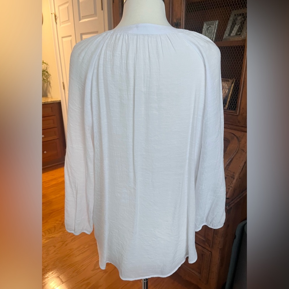 Counterparts Boho Long Sleeve White Blouse - Picture 3 of 9